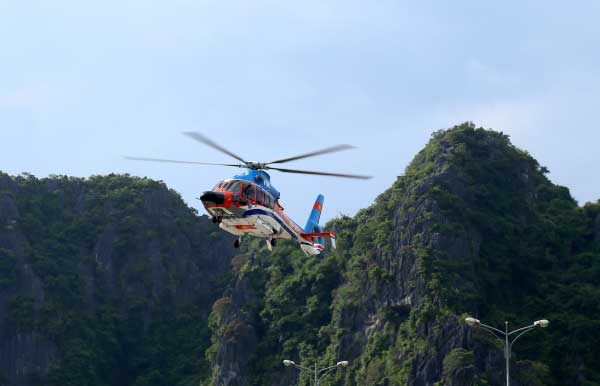 Hanoi to Halong Bay by helicopter
