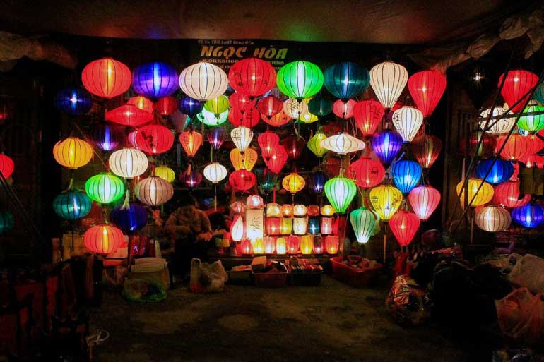 Best time for lanterns in Hoi An