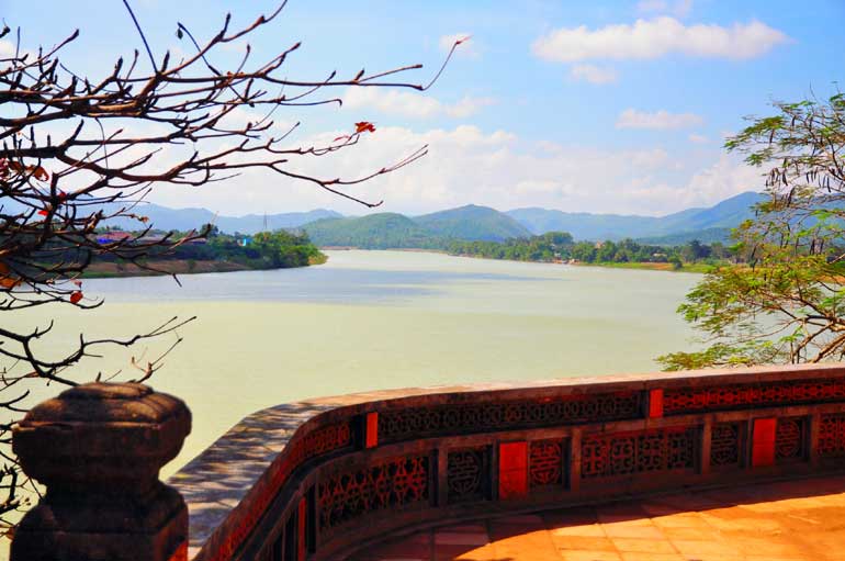 Perfume River from Thien Mu pagoda